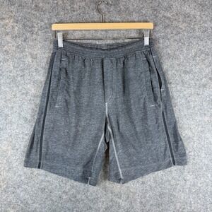 Lululemon Pace Breaker Shorts Mens Medium Gray 9" Lined Stretch Athletic